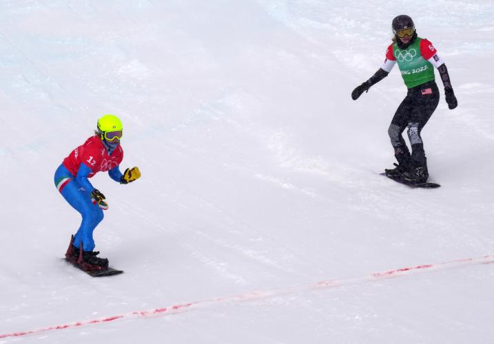 220212 Visintin Moioli ITA Snowboard Cross Mixed Team Ph Luca Pagliaricci PAG07822 copia